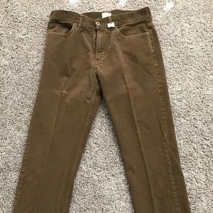 Men’s Brown Corduroy Pants JCrew 32x32 Slim
